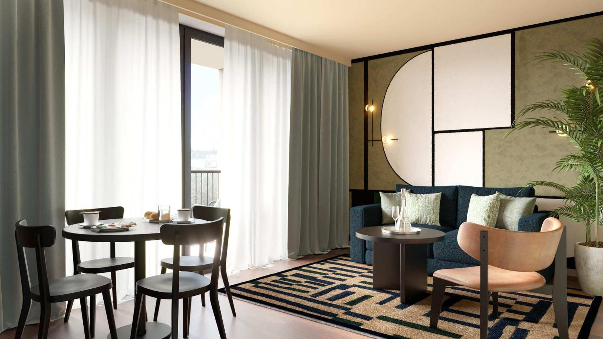 Appartamento con 2 Camere da Letto e Balcone